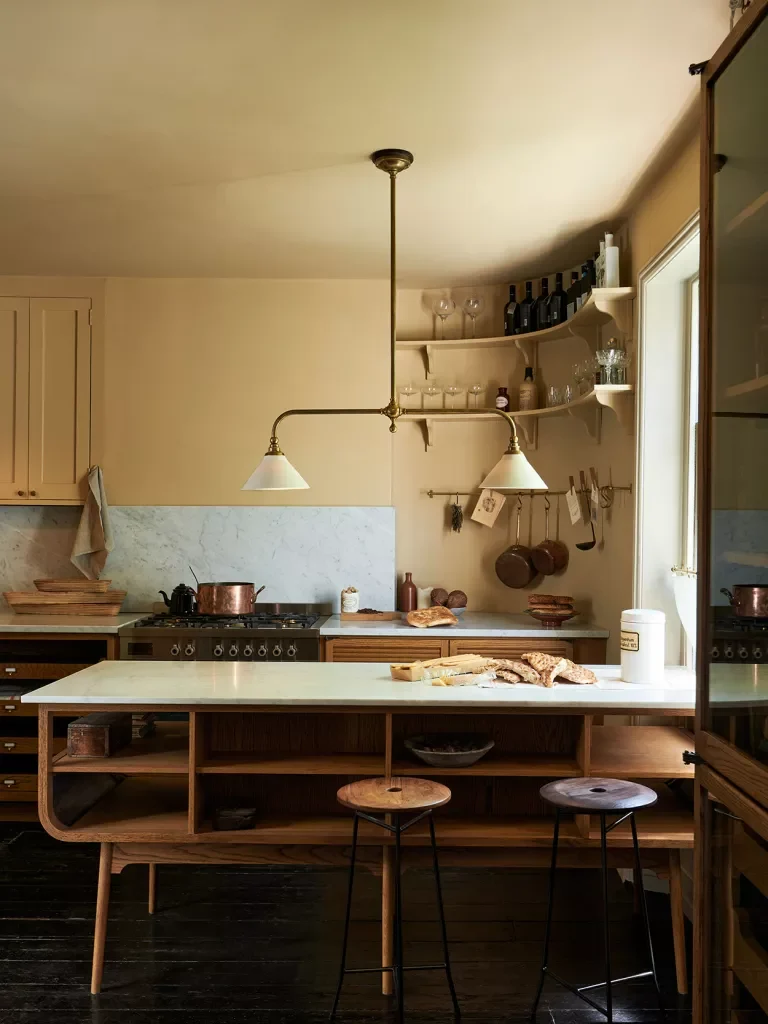 This dark kitchen has been transformed into a warm, light-filled space.