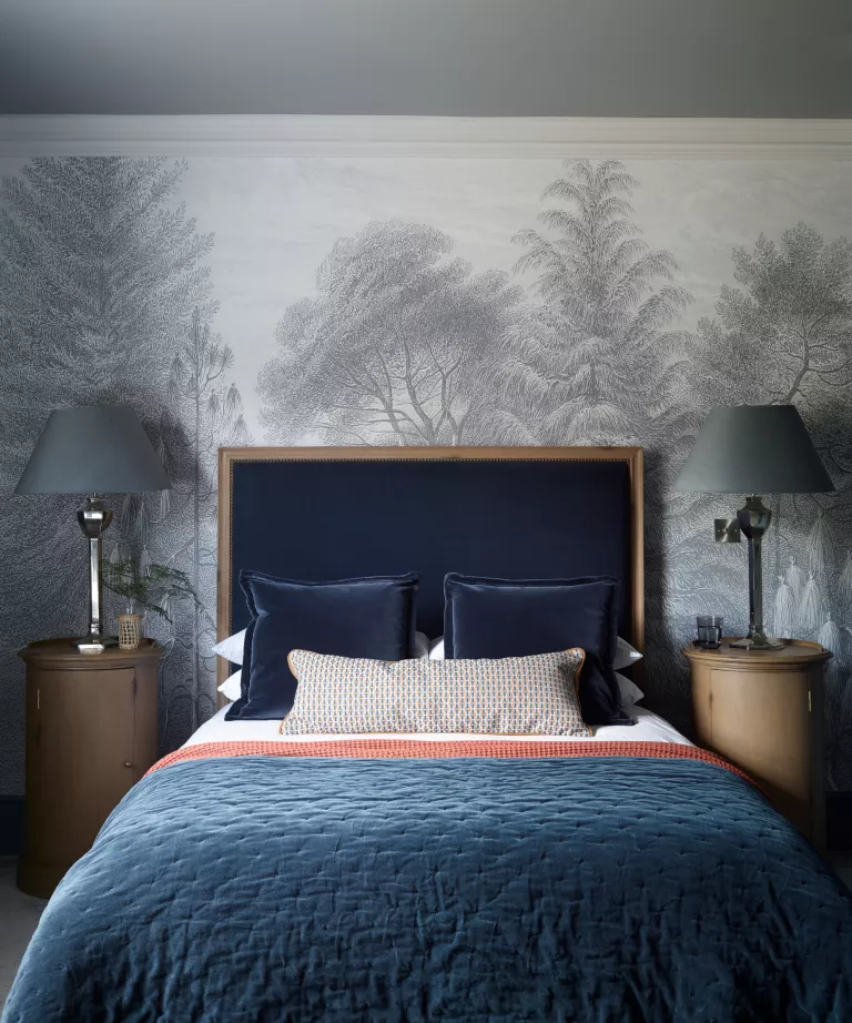 The nature-inspired decor of this home suits its idyllic English country setting