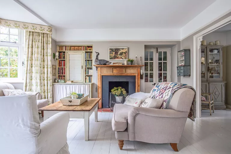 Full of handmade quilts and vintage finds, this home offers the warmest welcome