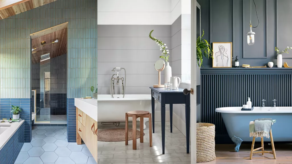 Blue and gray bathroom ideas – 11 cool and calming schemes