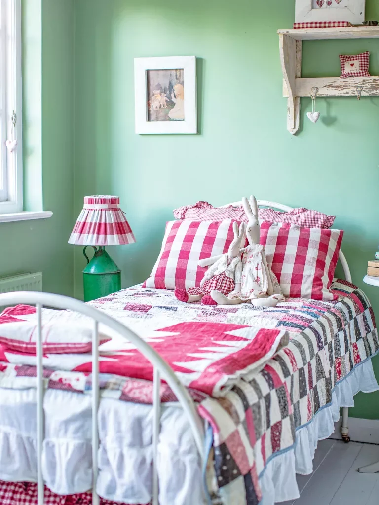 Full of handmade quilts and vintage finds, this home offers the warmest welcome