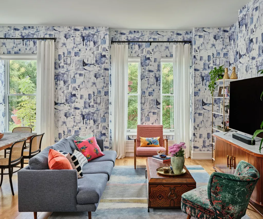 A tiny house that embraces color and pattern? This maximalist space shows you how it is done