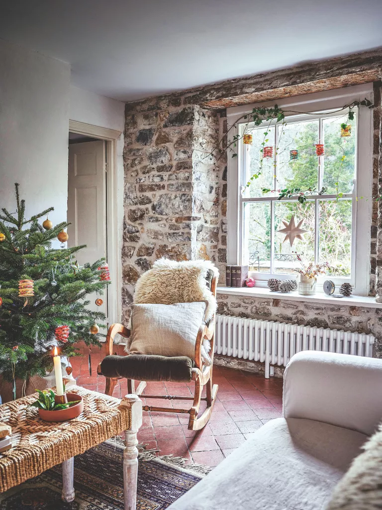 This pretty stone cottage is like something out of a fairytale – 10 tips designers used to create festive style